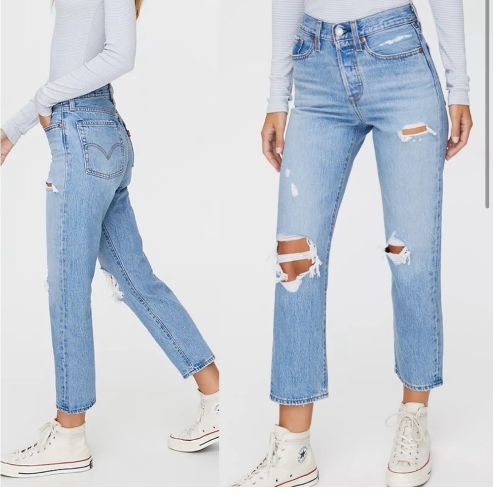 Levi's Wedgie Straight Straigh Leg Blue Jeans